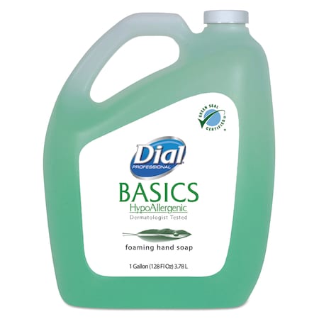 Dial Professional Basics Foaming Hand Soap, Original, Honeysuckle, 1 gal Bottle 1700098612